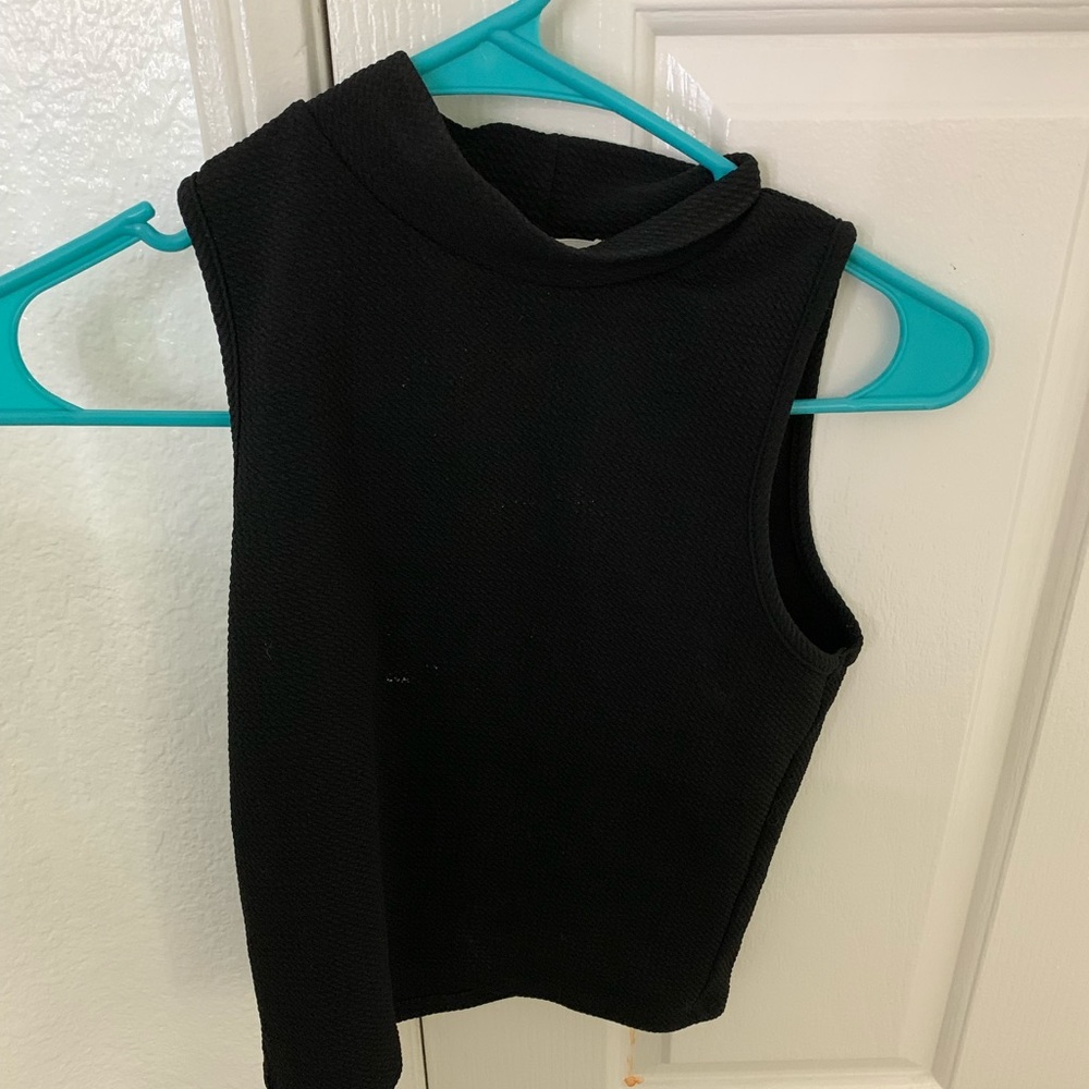 Black tank top